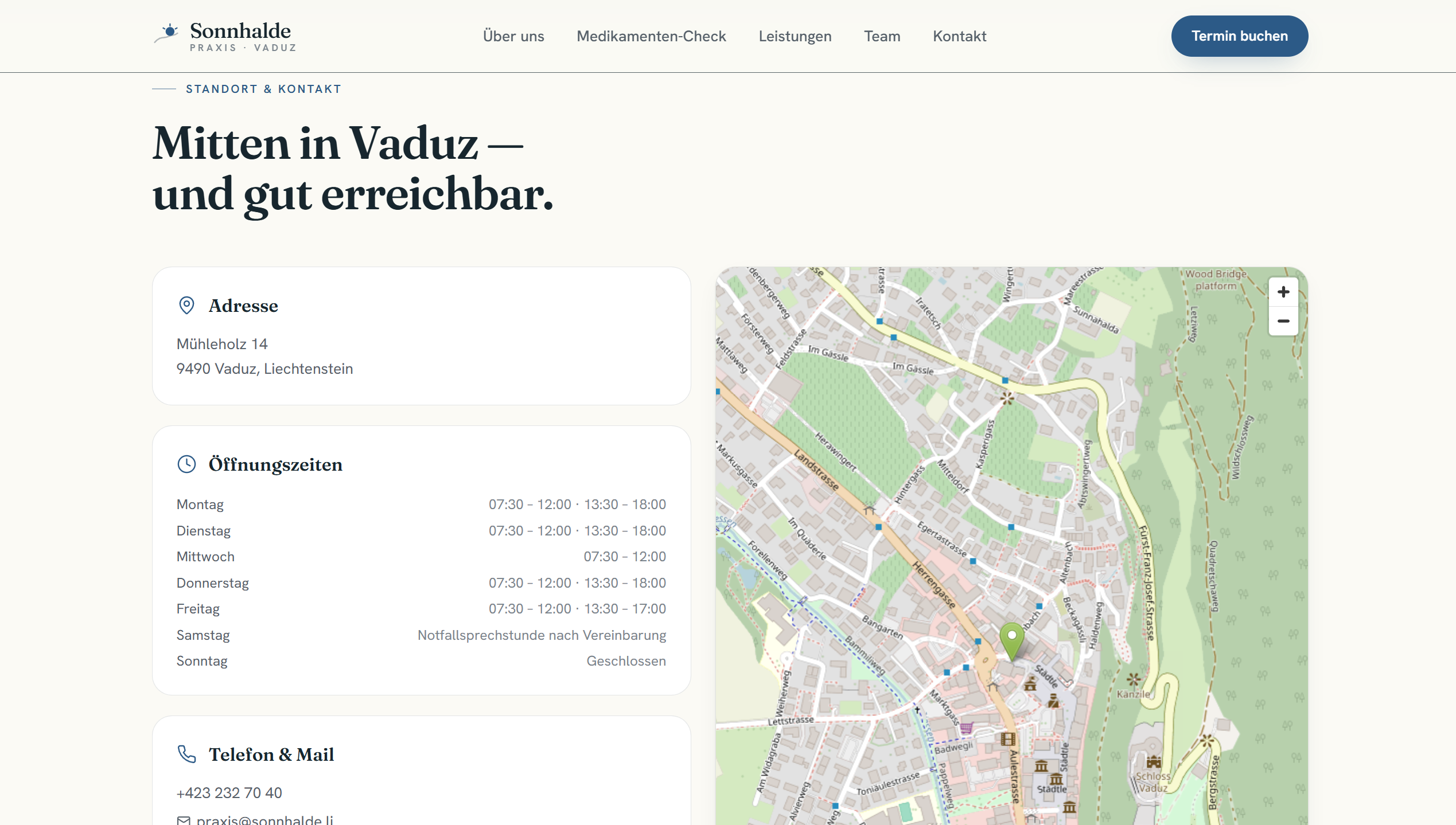 Arztpraxis Sonnhalde — Screenshot 2